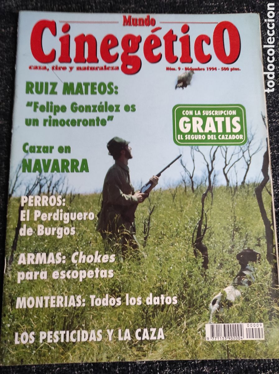 Collection Magazines and Newspapers: MUNDO CINEGETICO N&ordm; 9 DICIEMBRE 1994 - REVISTA DE CAZA