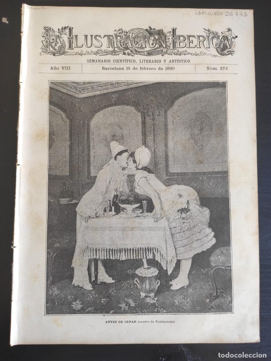 Coleccionismo de Revistas y Peri&oacute;dicos: LA ILUSTRACI&Oacute;N IB&Eacute;RICA. N&ordm; 372. A&Ntilde;O 1890. DON ANTONIO DE ORLEANS, DUQUE DE MONTPENSIER. WASHI.. LEER