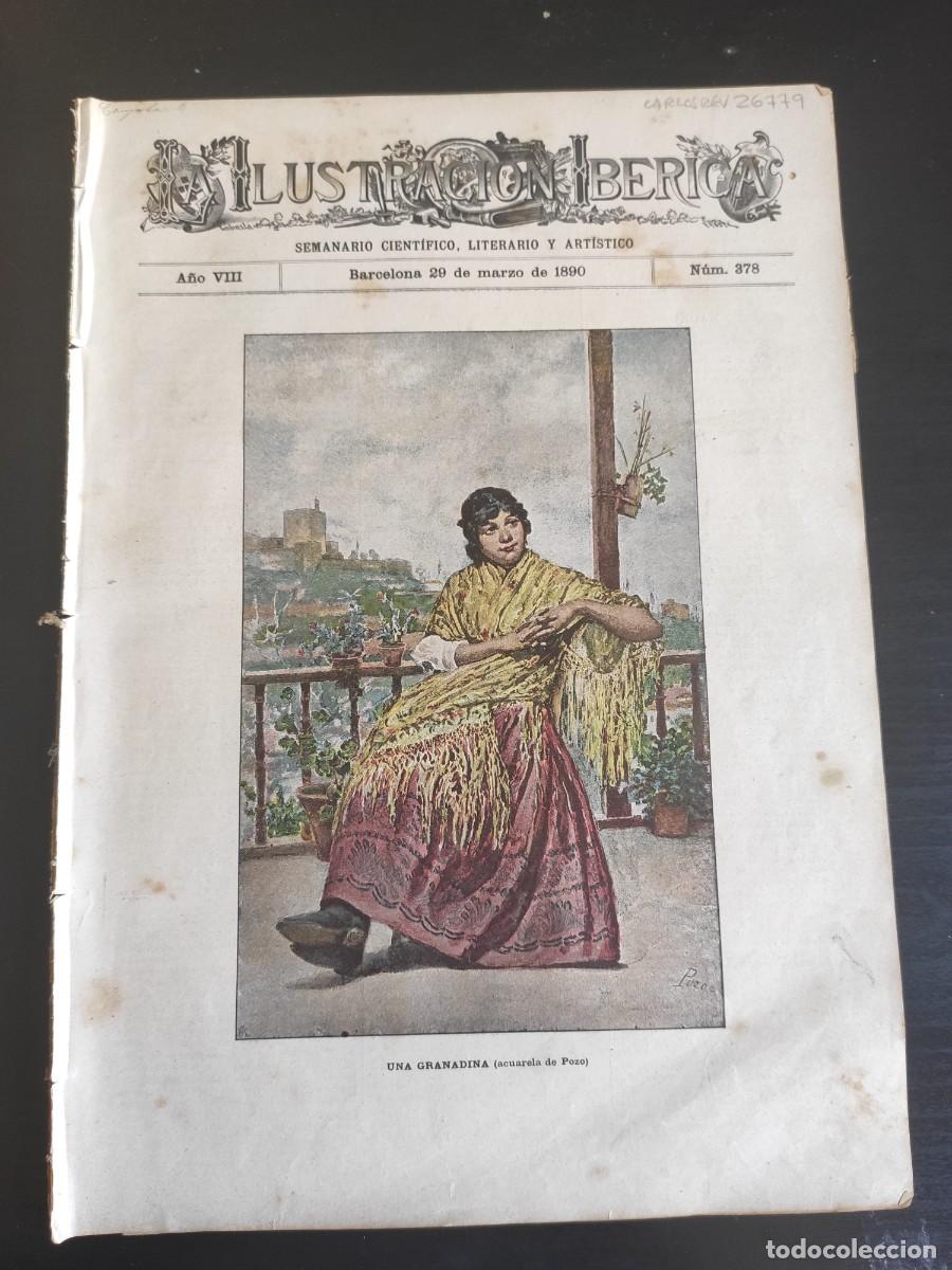 Coleccionismo de Revistas y Peri&oacute;dicos: LA ILUSTRACI&Oacute;N IB&Eacute;RICA. N&ordm; 378. A&Ntilde;O 1890. CHOZA KAFIR EN UN CRIADERO. AMOR&Iacute;OS EN LA LUNA. KAF.. LEER