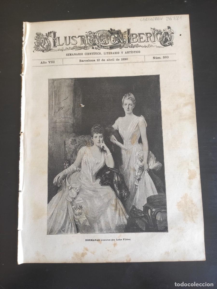 Coleccionismo de Revistas y Peri&oacute;dicos: LA ILUSTRACI&Oacute;N IB&Eacute;RICA. N&ordm; 380. A&Ntilde;O 1890. SE&Ntilde;OR DON ENRIQUE VALL&Eacute;S. ESCUDO CELTA. METALISTER&Iacute;.. LEER