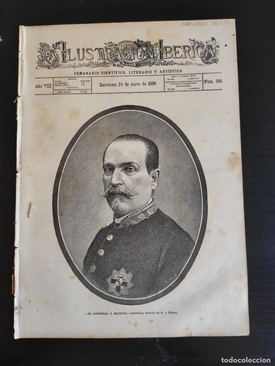 Coleccionismo de Revistas y Peri&oacute;dicos: LA ILUSTRACI&Oacute;N IB&Eacute;RICA. N&ordm; 386. A&Ntilde;O 1890. VIADUCTO DE CONEMAUGH (PENSYLVANIA). TIPOS DE MUJER.. LEER