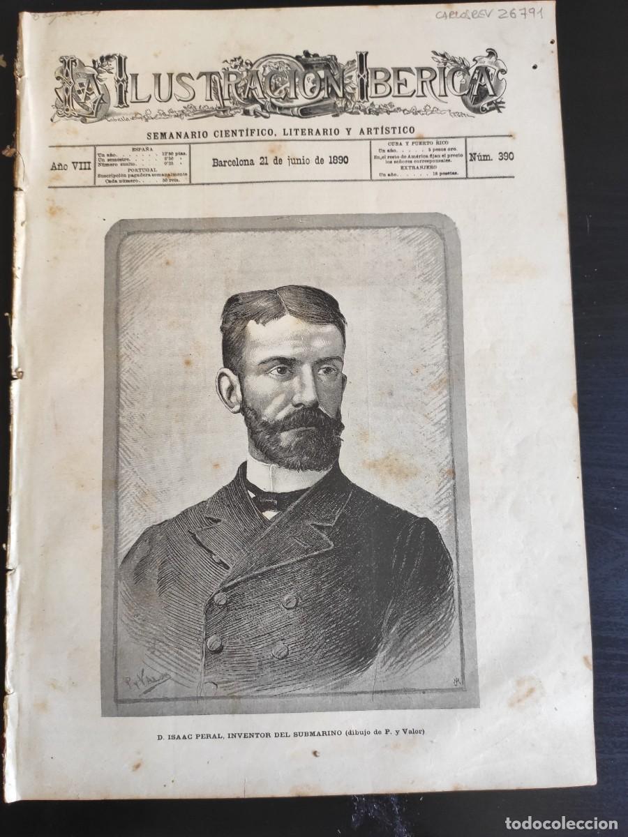 Coleccionismo de Revistas y Peri&oacute;dicos: LA ILUSTRACI&Oacute;N IB&Eacute;RICA. N&ordm; 390. A&Ntilde;O 1890. TRAJES DE RECEPCI&Oacute;N. MISA DE ALBA. UNA FERIA Y UNA .. LEER