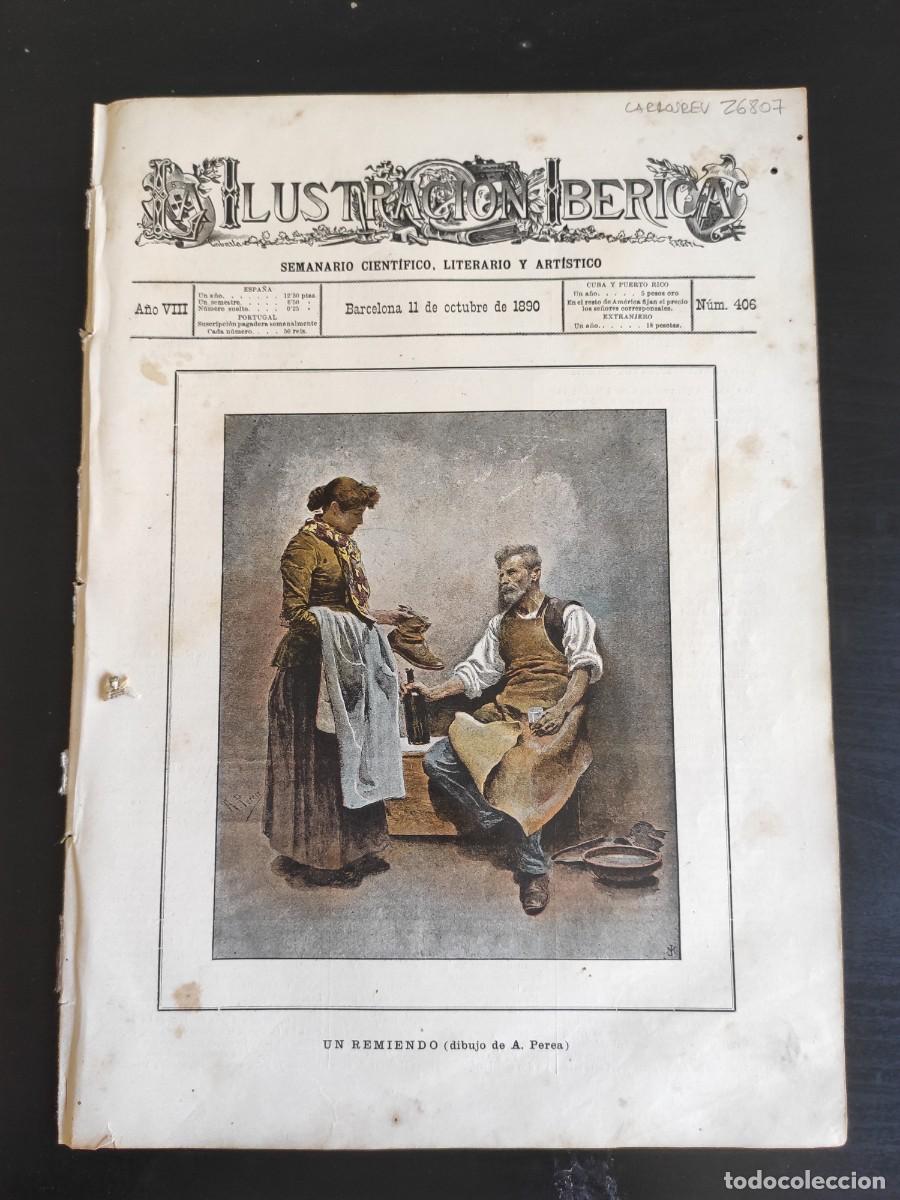Coleccionismo de Revistas y Peri&oacute;dicos: LA ILUSTRACI&Oacute;N IB&Eacute;RICA. N&ordm; 406. A&Ntilde;O 1890. BRETONAS EN LA ROMER&Iacute;A. VIAJE AL OASIS DE SYUAH. LA.. LEER