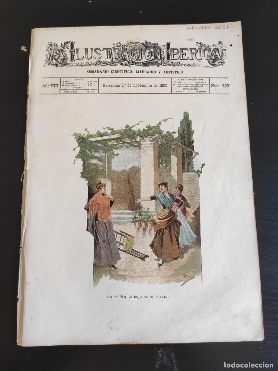 Coleccionismo de Revistas y Peri&oacute;dicos: LA ILUSTRACI&Oacute;N IB&Eacute;RICA. N&ordm; 409. A&Ntilde;O 1890. MADAME CARNOT. RETRATOS DE ANDR&Eacute;S DEL SARTO Y SU ES.. LEER