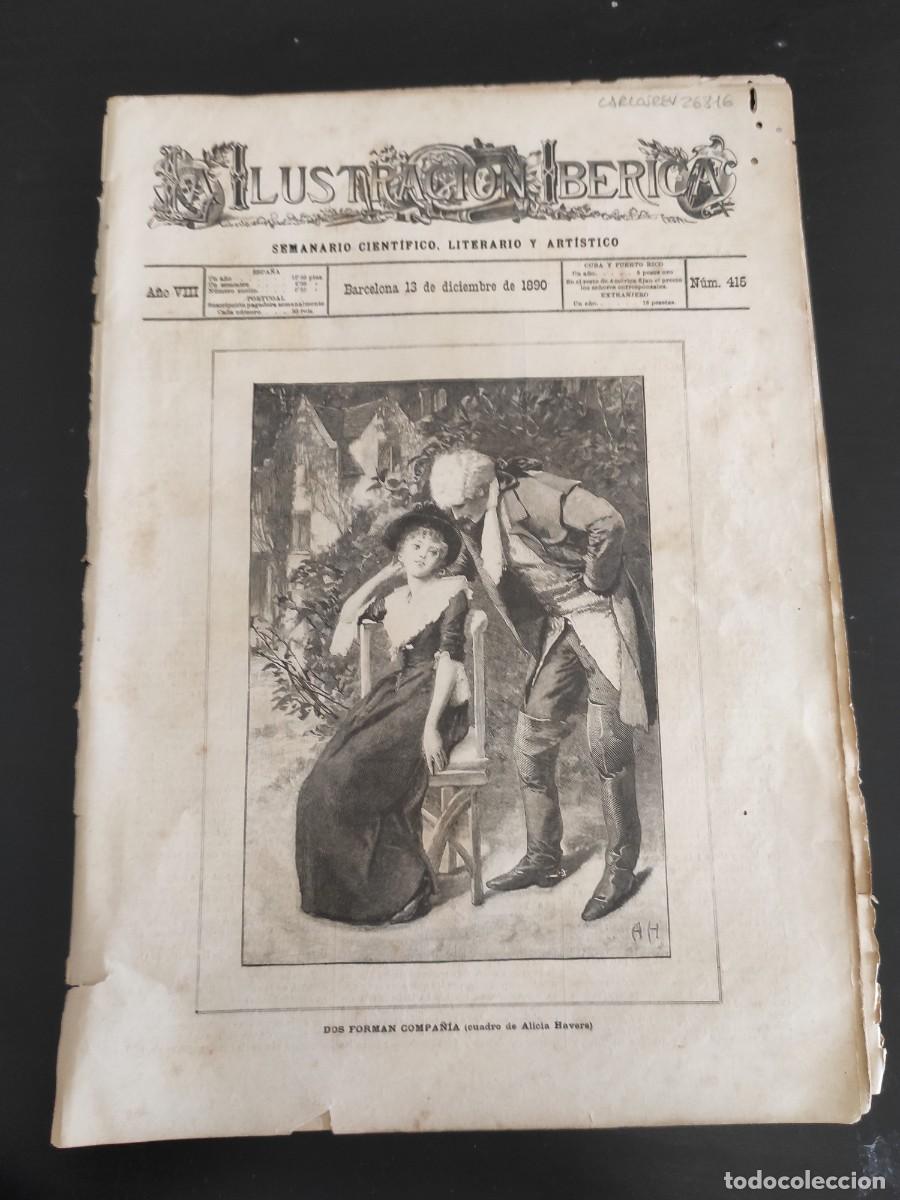 Coleccionismo de Revistas y Peri&oacute;dicos: LA ILUSTRACI&Oacute;N IB&Eacute;RICA. N&ordm; 415. A&Ntilde;O 1890. GUILLERMO III DE ORANGE, REY DE HOLANDA. CRISTINA D.. LEER