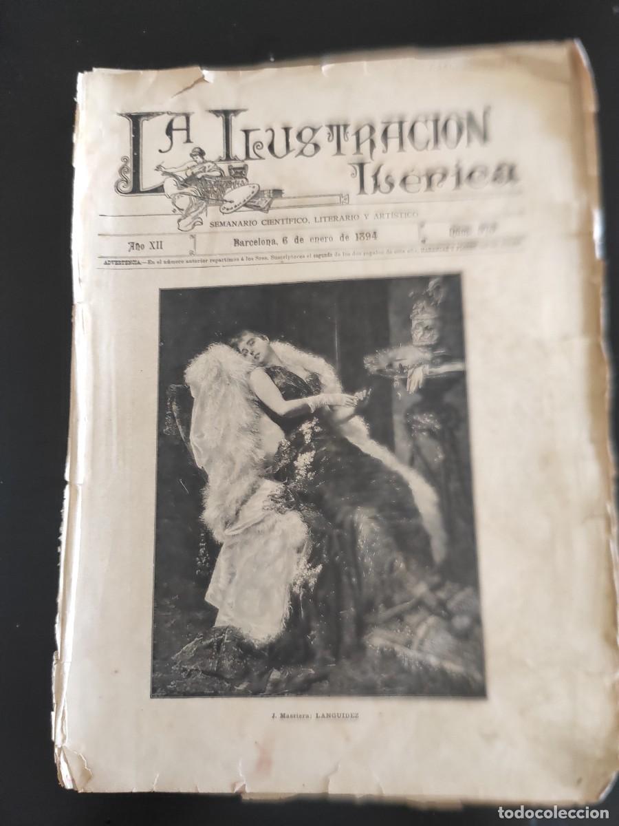Coleccionismo de Revistas y Peri&oacute;dicos: LA ILUSTRACI&Oacute;N IB&Eacute;RICA. N&ordm; 575. A&Ntilde;O 1894. LA NOCHEBUENA EN EL CAMPAMENTO. CR&Oacute;NICAS DE LA GUER.. LEER