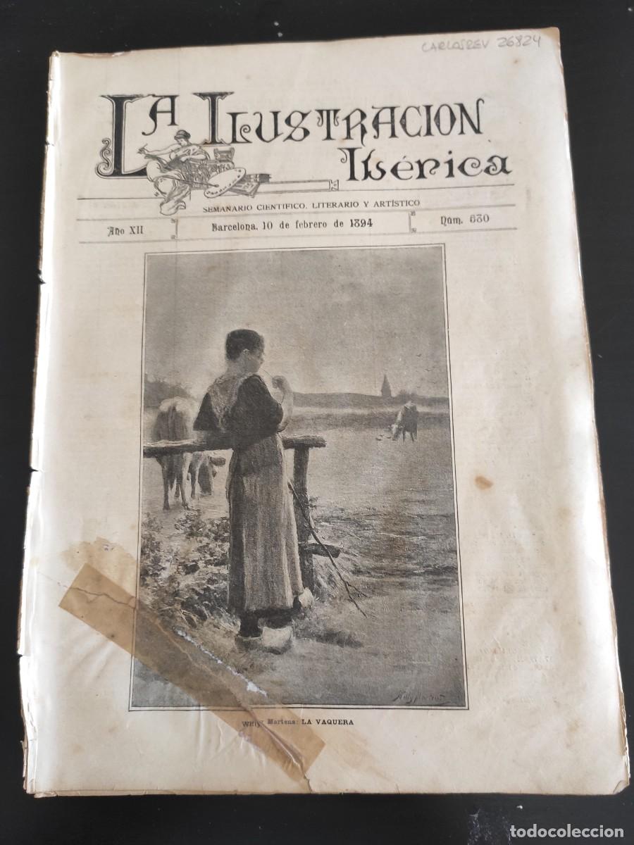 Coleccionismo de Revistas y Peri&oacute;dicos: LA ILUSTRACI&Oacute;N IB&Eacute;RICA. N&ordm; 580. A&Ntilde;O 1894. MANIOBRAS DE LA GUARDIA CIVIL EN EL CAMPO DE LA BOT.. LEER