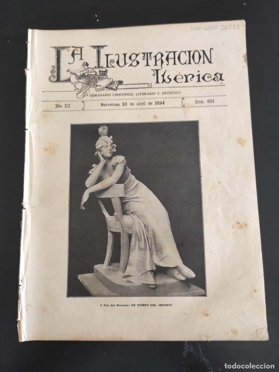 Collezionismo di Riviste e Giornali: LA ILUSTRACI&Oacute;N IB&Eacute;RICA. N&ordm; 591. A&Ntilde;O 1894. CONGRESO M&Eacute;DICO DE ROMA. LA PEREGRINACI&Oacute;N OBRERA A .. LEER