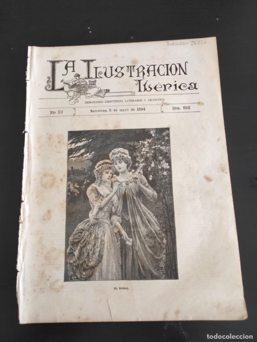 Coleccionismo de Revistas y Peri&oacute;dicos: LA ILUSTRACI&Oacute;N IB&Eacute;RICA. N&ordm; 592. A&Ntilde;O 1894. EL CAPIT&Aacute;N BLANCO. LA CAMPA&Ntilde;A DE MINDANAO. EL NUEVO.. LEER
