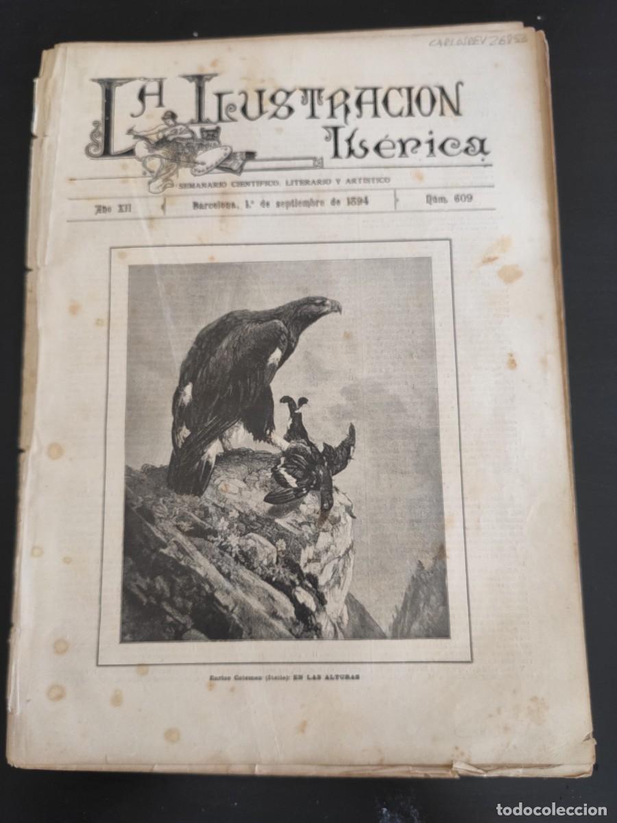 Coleccionismo de Revistas y Peri&oacute;dicos: LA ILUSTRACI&Oacute;N IB&Eacute;RICA. N&ordm; 609. A&Ntilde;O 1894. CAMINO DE SAN JUAN DE AZNALFARACHE. CRUCERO ESPA&Ntilde;OL.. LEER