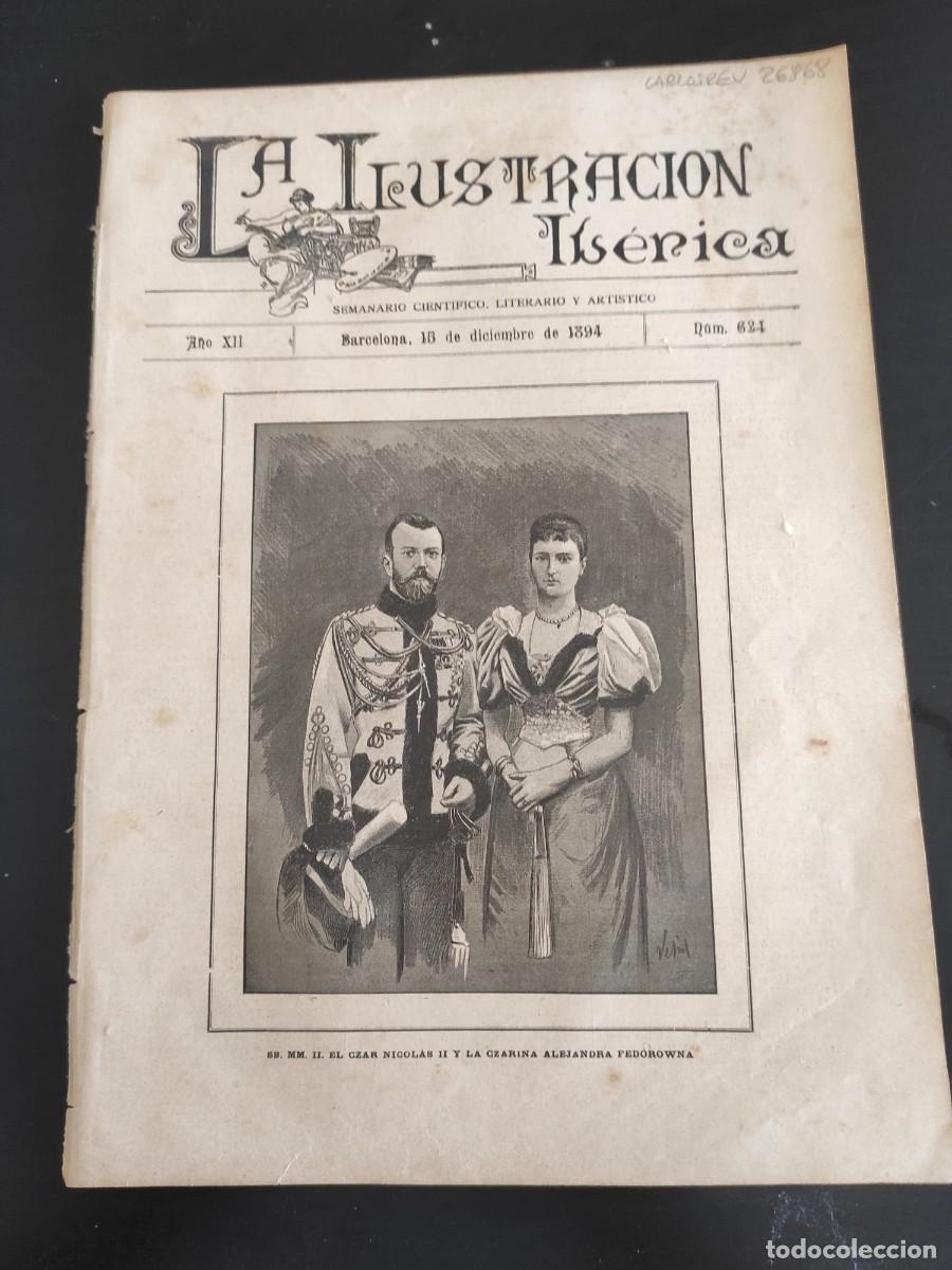 Coleccionismo de Revistas y Peri&oacute;dicos: LA ILUSTRACI&Oacute;N IB&Eacute;RICA. N&ordm; 624. A&Ntilde;O 1894. M. FERNANDO DE LESSEPS. EL CASAMIENTO DEL CZAR NICO.. LEER