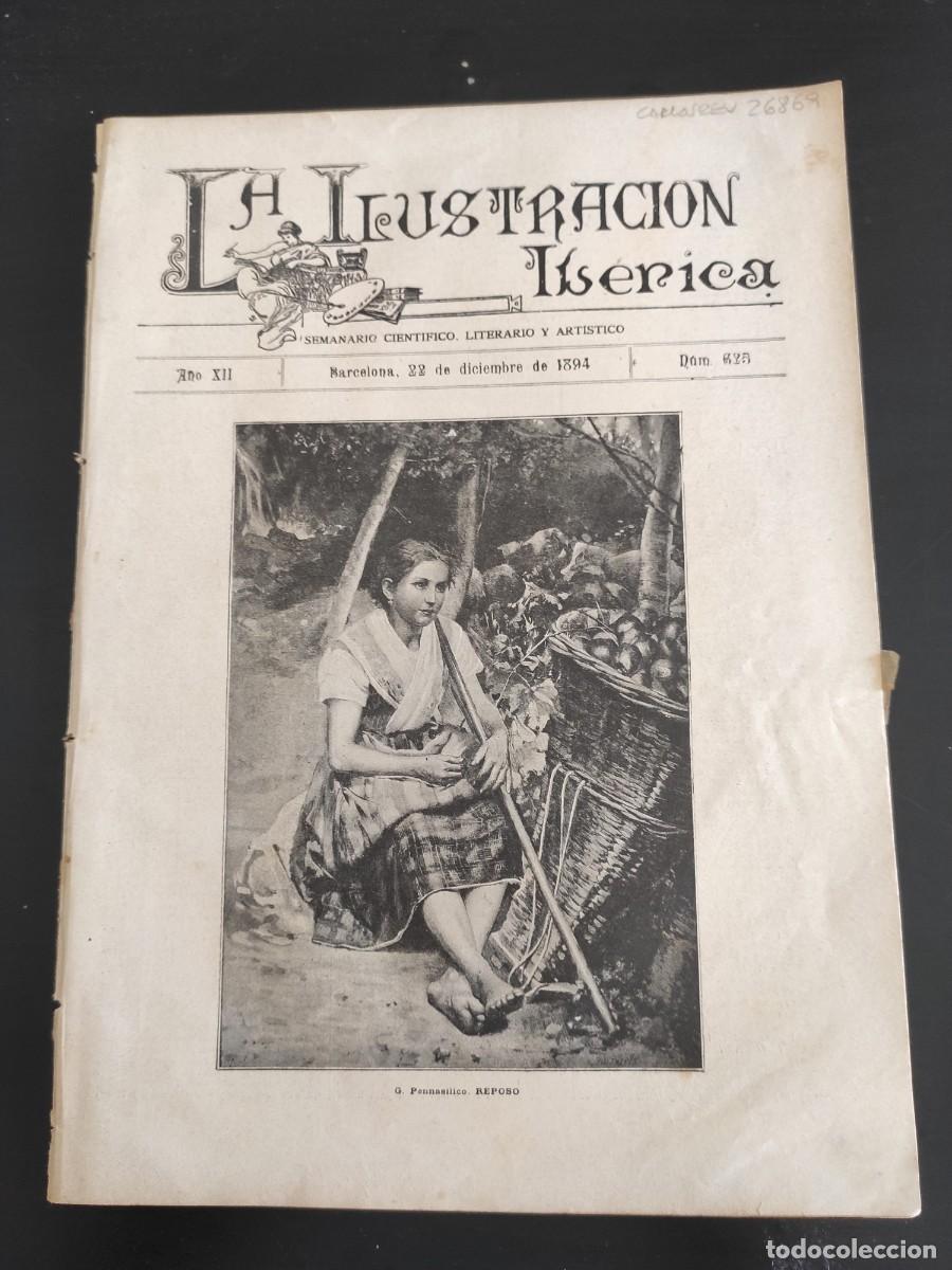Coleccionismo de Revistas y Peri&oacute;dicos: LA ILUSTRACI&Oacute;N IB&Eacute;RICA. N&ordm; 625. A&Ntilde;O 1894. LOS TERREMOTOS DE SICILIA. DON BERNARDO RICO. LAS E.. LEER