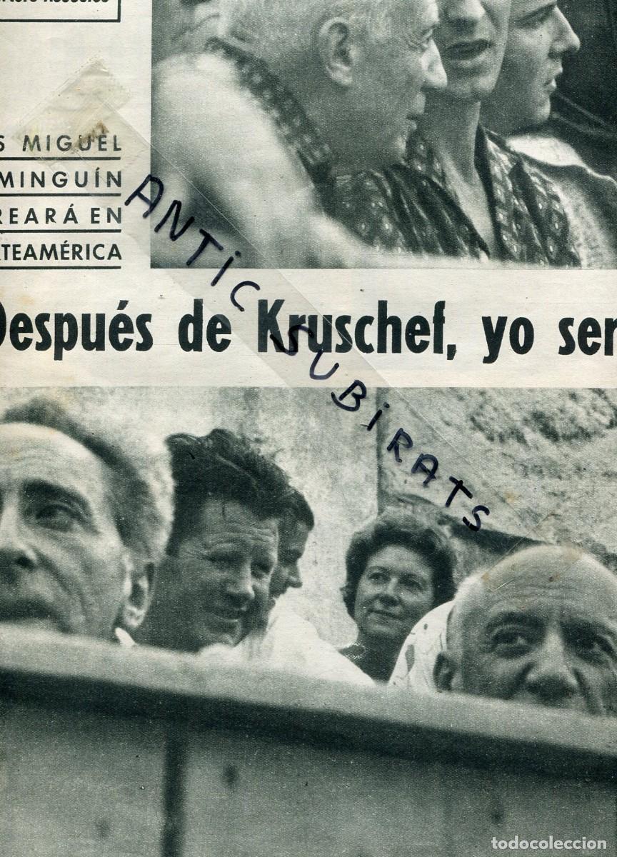 Coleccionismo de Revistas y Peri&oacute;dicos: REVISTA A&Ntilde;O 1959 PICASSO ENLOS TOROS CON LUIS MIGUEL DOMINGUIN ELIZABETH TAYLOR PAUL NEWMAN