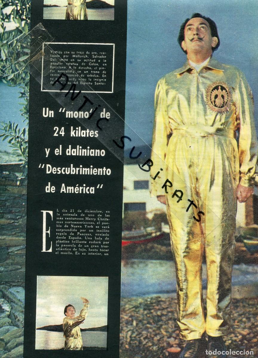 Coleccionismo de Revistas y Peri&oacute;dicos: REVISTA A&Ntilde;O 1959 SALVADOR DALI EN PORTADA Y SU DESCUBRIMIENTO DE AMERICA PERFORMANCE TRAJE DE ORO