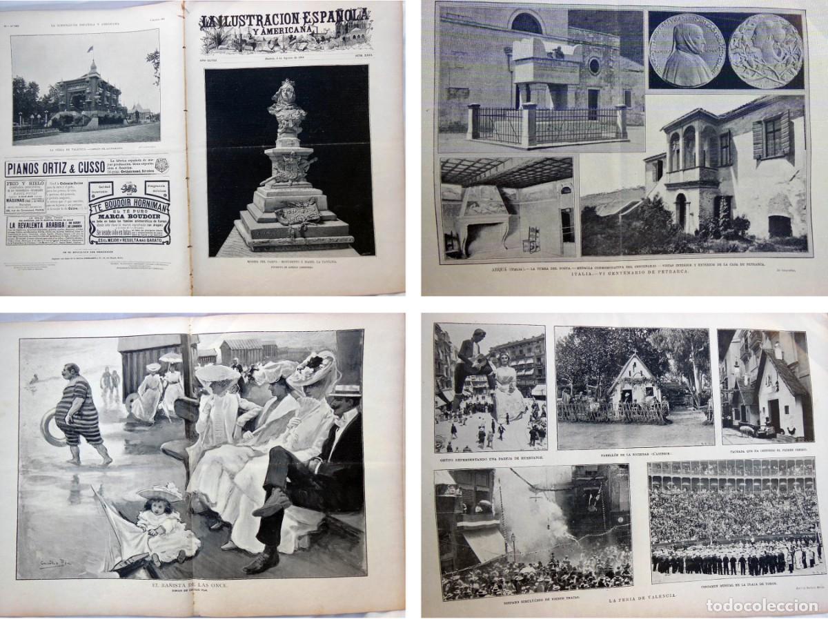 Colecionismo de Revistas e Jornais: LA ILUSTRACI&Oacute;N ESPA&Ntilde;OLA Y AMERICANA. N&ordm; XXIX - 8 Agosto 1904. La feria de Valencia