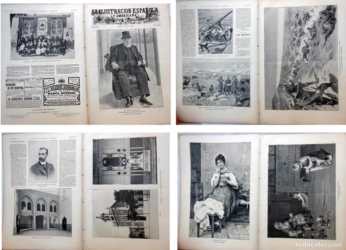 Colecionismo de Revistas e Jornais: LA ILUSTRACI&Oacute;N ESPA&Ntilde;OLA Y AMERICANA. N&ordm; XXVII- 22 Julio 1904. Marsella: Profesores y alumnos