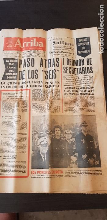 Coleccionismo de Revistas y Peri&oacute;dicos: ARRIBA FUNDADO POR JOSE ANTONIO PRIMO DE RIVERA MARTES 11 DE MAYO DE 1971
