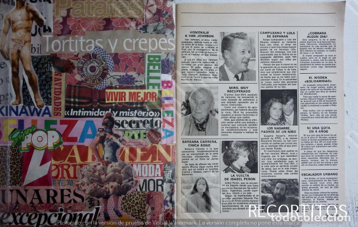 Coleccionismo de Revistas y Peri&oacute;dicos: van johnson felipe campuzano lola del paramo barbara carrera joan miro isabel peron