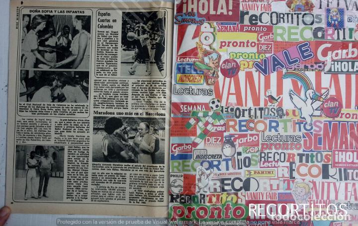 Coleccionismo de Revistas y Peri&oacute;dicos: MARADONA JOSE IBA&Ntilde;EZ LAS INFANTAS ELENA CRISTINA DO&Ntilde;A SOFIA