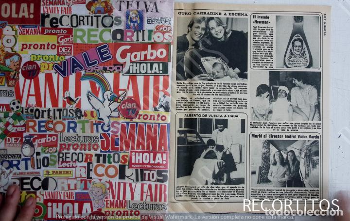 Coleccionismo de Revistas y Peri&oacute;dicos: LEITH CARRADINE VICTOR GARCIA NURIA ESPERT PAUL NEWMAN