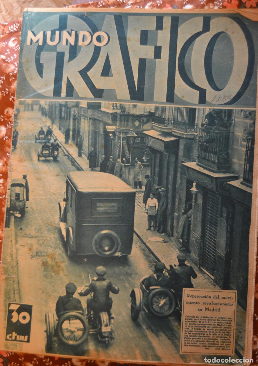 Coleccionismo de Revistas y Peri&oacute;dicos: MUNDO GR&Aacute;FICO N&ordm;1154 (13-12-1933). &ldquo;Un acto de sabotaje criminal y est&eacute;rilmente revolucionario&rdquo;,