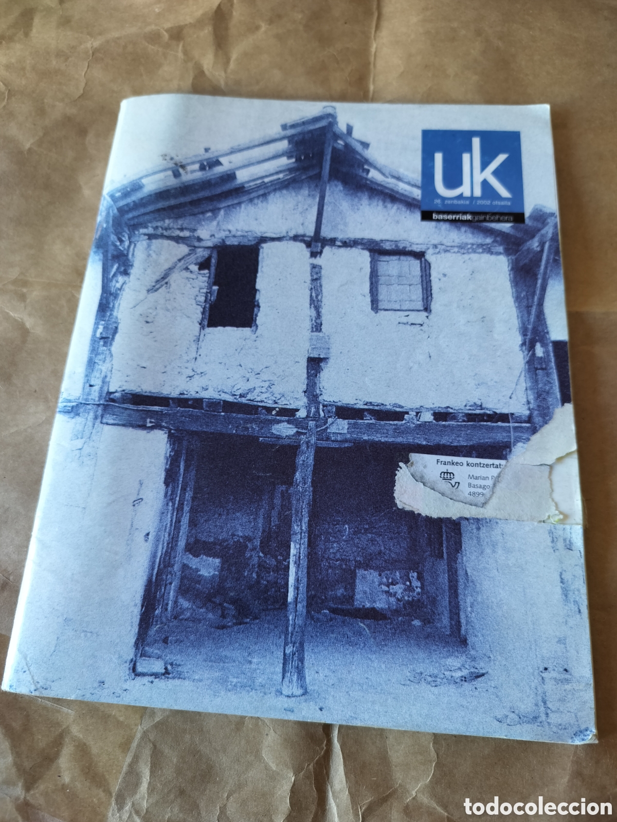Collection Magazines and Newspapers: UK 26 2002 BASERRIAK GAINBEHERA XEBASTIAN LIZASO XABIER EUSKITZE GONZALO M. AZUMENDIREN
