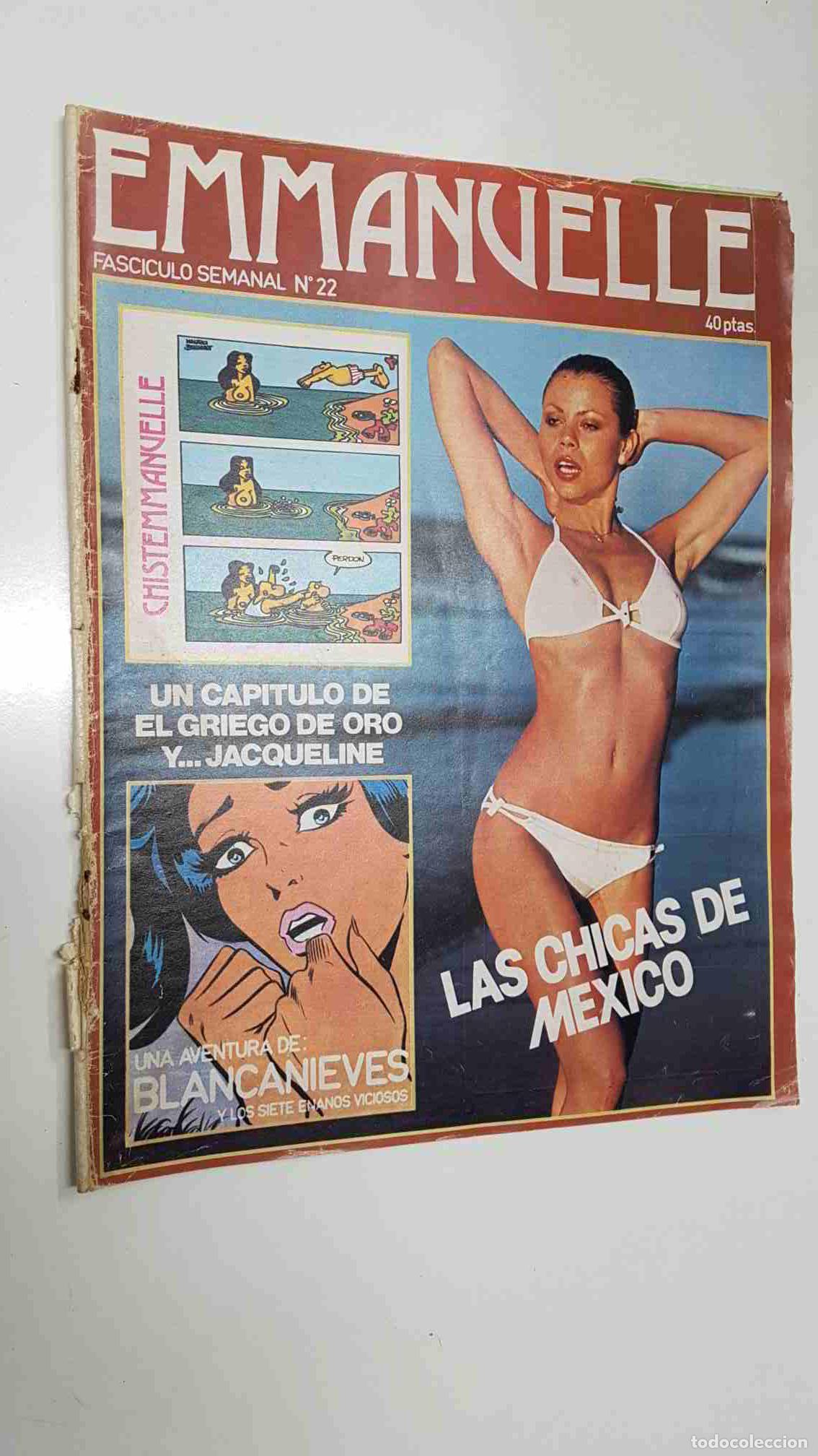 Coleccionismo de Revistas y Peri&oacute;dicos: Fasciculo Emmanuelle: num 22 - Las Chicas de Mexico. Una aventura de: Blancanieves y los 7 enano...