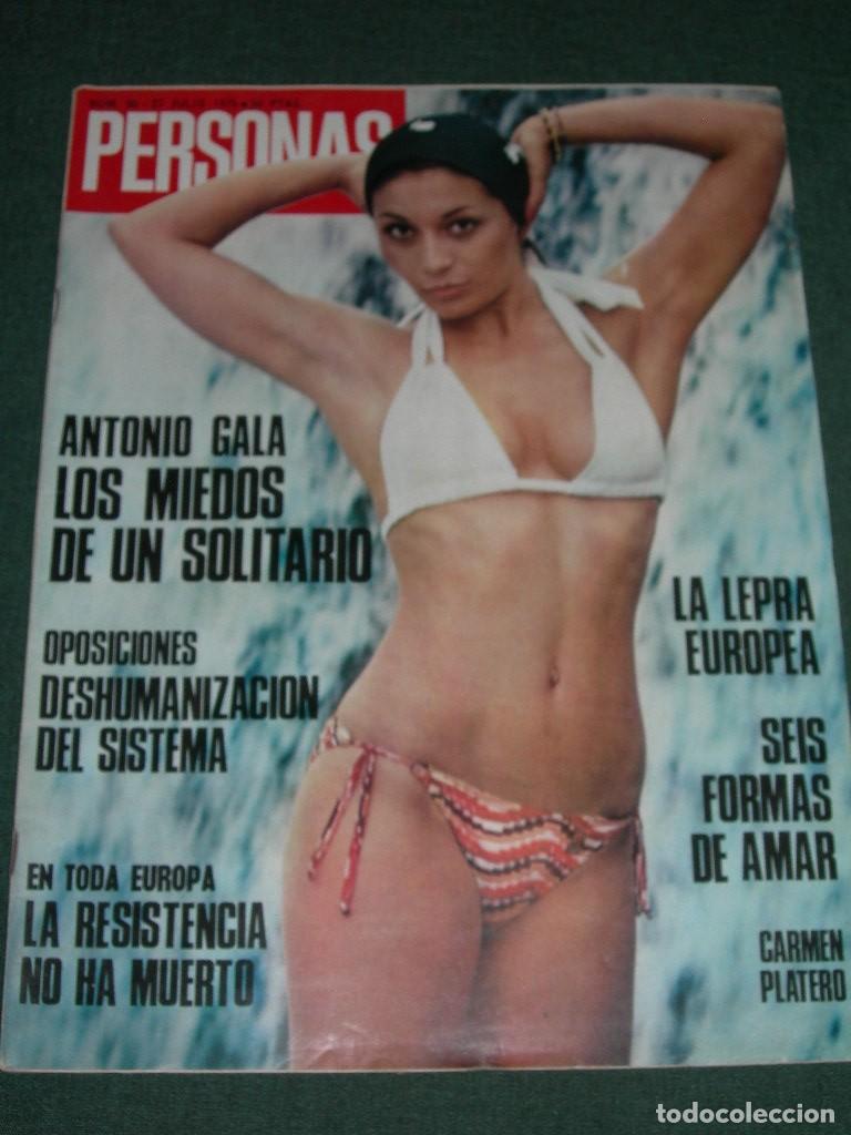 Coleccionismo de Revistas y Peri&oacute;dicos: ANTIGUA REVISTA PERSONAS N&ordm; 90 A&Ntilde;O 1975 CON SU P&Oacute;STER - LA LEPRA EUROPEA - ANTONIO GALA -