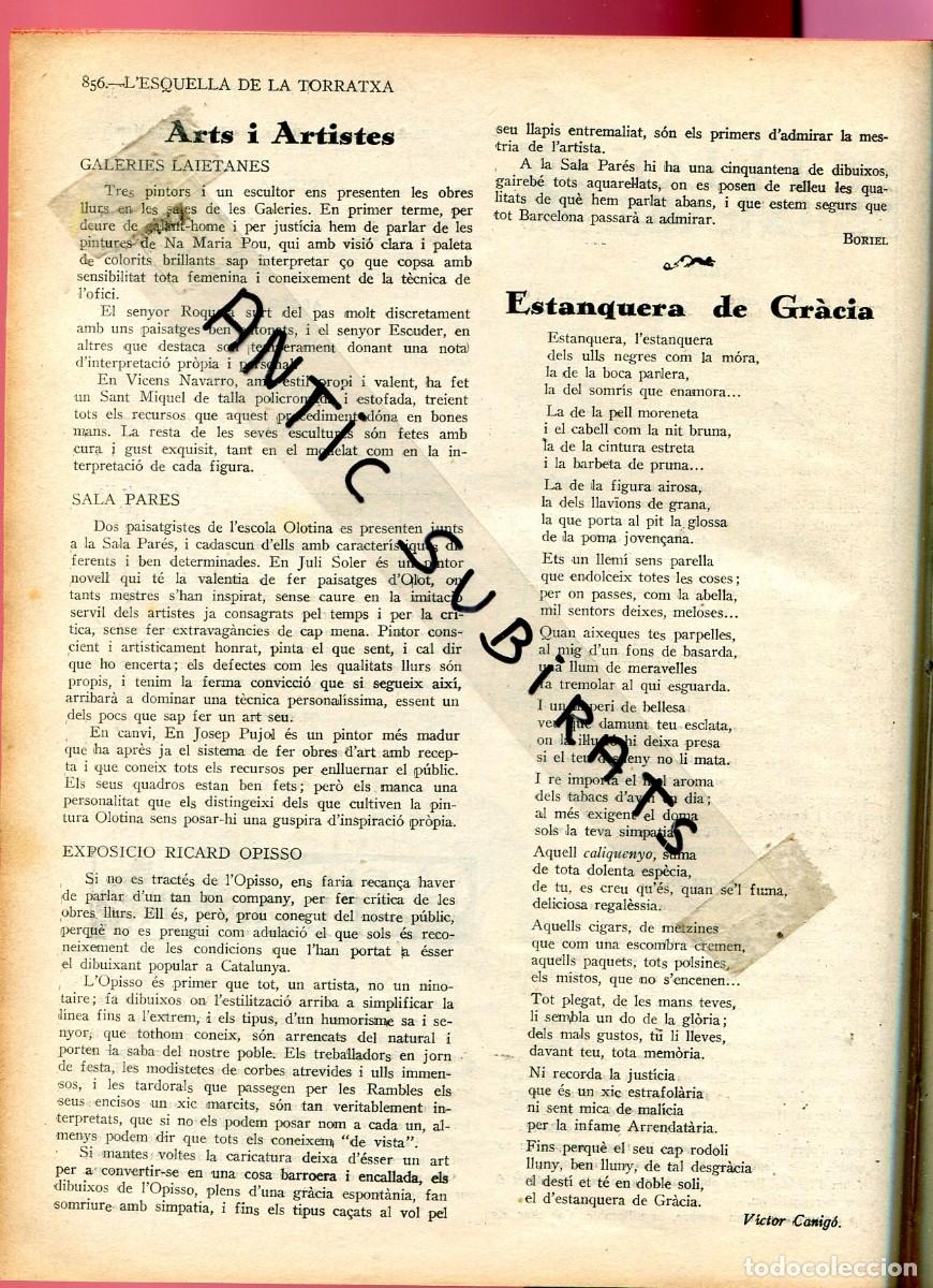 Collezionismo di Riviste e Giornali: REVISTA A&Ntilde;O 1928 MARIA POU PINTORA VICENS NAVARRO JULI SOLER D' OLOT JOSEP PUJOL OPISSO