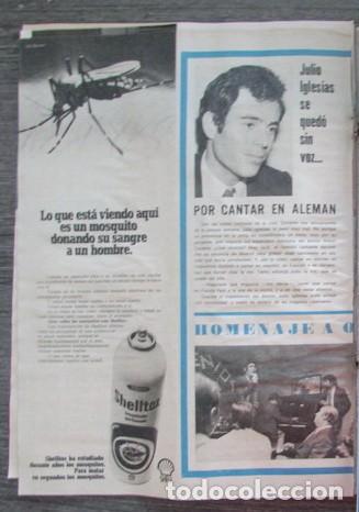 Coleccionismo de Revistas y Peri&oacute;dicos: RECORTE REVISTA TELE RADIO 915 1975 JULIO IGLESIAS