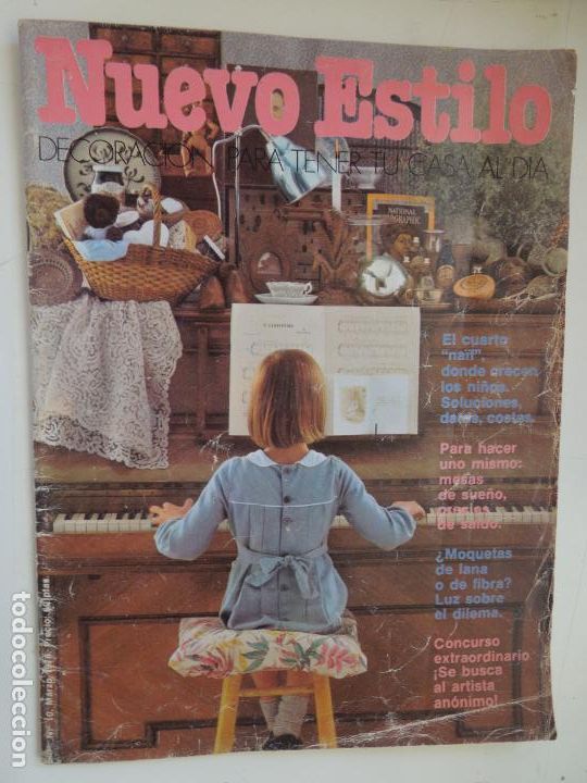Coleccionismo de Revistas y Peri&oacute;dicos: NUEVO ESTILO REVISTA N&ordm; 10 - DECORACION PARA TENER TUCASA AL DIA - MARZO 1976- EL CUARTO NAIF