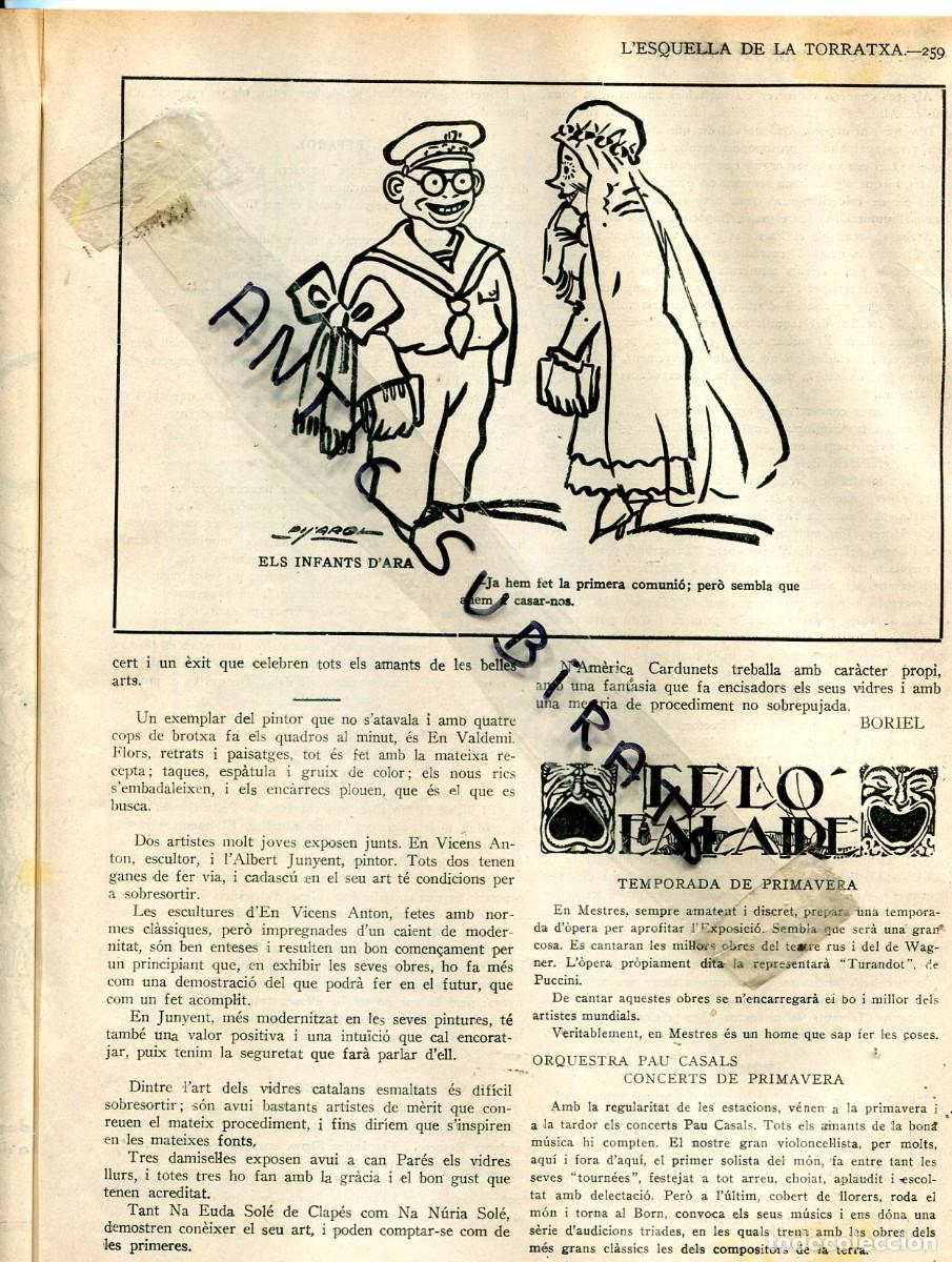 Collezionismo di Riviste e Giornali: REVISTA ANY 1929 VALDEMI FLORS VICENS ANTON ALBERT JUNYENT EUDA SOLE DE CLAPES NURIA SOLE PINTORA