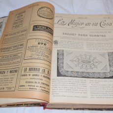 Coleccionismo de Revistas y Periódicos: LA MUJER EN SU CASA / TOMO CON 24 REVISTAS MENSUAL, AÑOS COMPLETOS 1921 / 22 - ¡IMPRESIONANTE, MIRA!