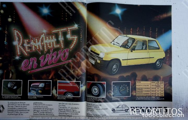 Coleccionismo de Revistas y Peri&oacute;dicos: RENAULT 5 ANUNCIO PUBLICIDAD