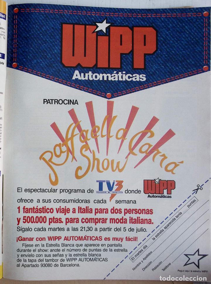 Coleccionismo de Revistas y Peri&oacute;dicos: WIPP RAFFAELLA CARRA SHOW EN TV3