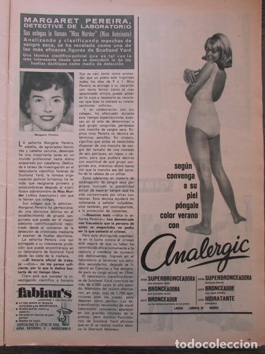 Coleccionismo de Revistas y Peri&oacute;dicos: RECORTE REVISTA HOLA 1138 1966 ROSANNA SCHIAFFINO. CARMEN SEVILLA. MARGARET PEREIRA