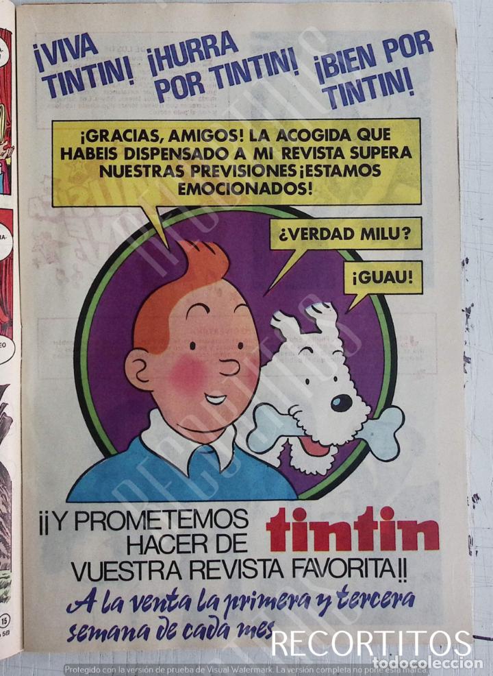 Coleccionismo de revistas y peri&oacute;dicos: anuncio tintin tin tin
