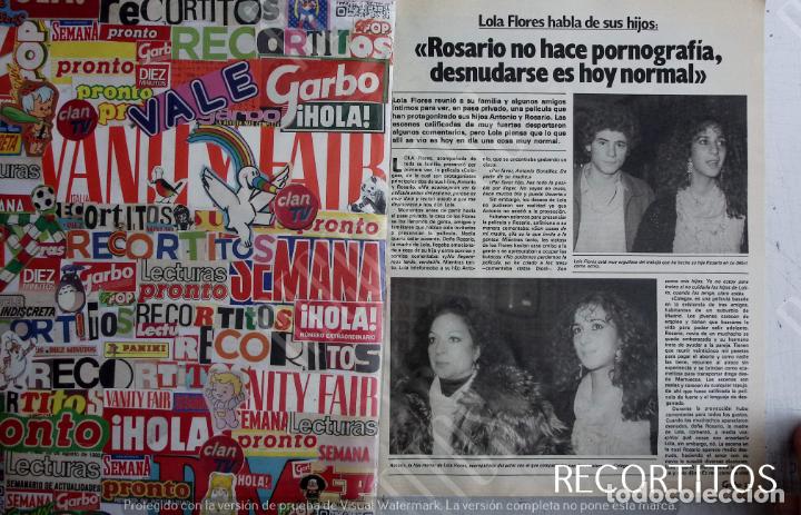 Coleccionismo de revistas y peri&oacute;dicos: lola flores rosario lolita