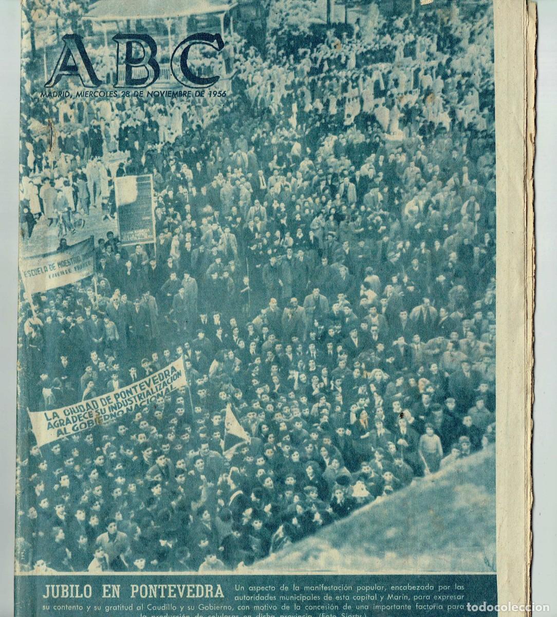 Coleccionismo de Revistas y Peri&oacute;dicos: ABC. N&ordm; 15826. JUBILEO EN PONTEVEDRA/ GINA LOLLOBRIGIDA/ PEPE ALFAYATE-RAFAELA RGUREZ. 1956.(B/58)