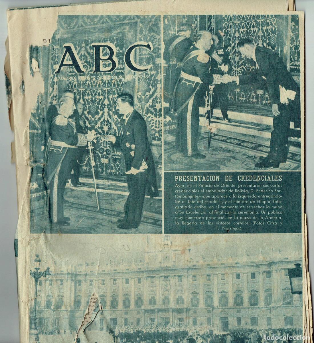 Coleccionismo de Revistas y Peri&oacute;dicos: ABC. N&ordm; 15834. PRESENTACI&Oacute;N DE CREDENCIALES / COLECCION MUNTADAS. BARCELONA/ANALIA GADE. 1956.(B/58)