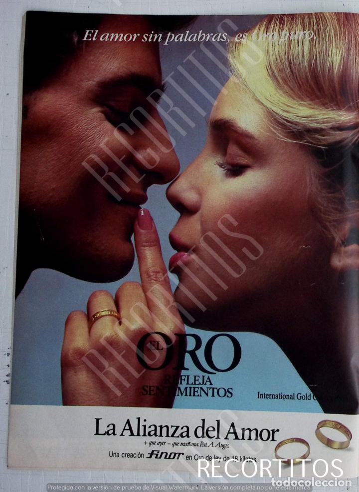 Collezionismo di Riviste e Giornali: finor la alianza de oro anuncio publicidad