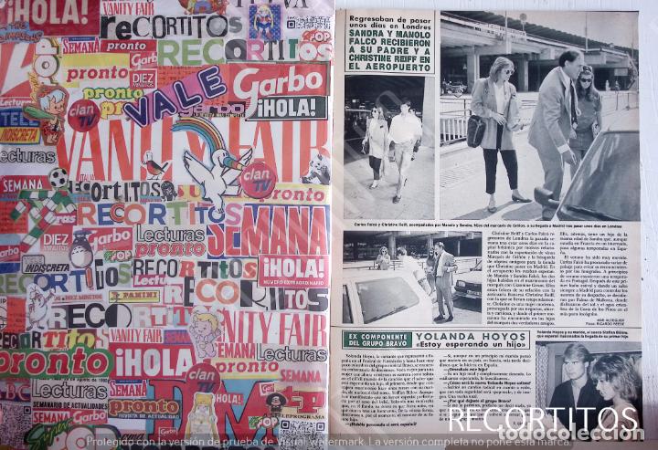 Coleccionismo de Revistas y Peri&oacute;dicos: carlos falco sandra manolo yolanda hoyoos grupo bravo eurovision