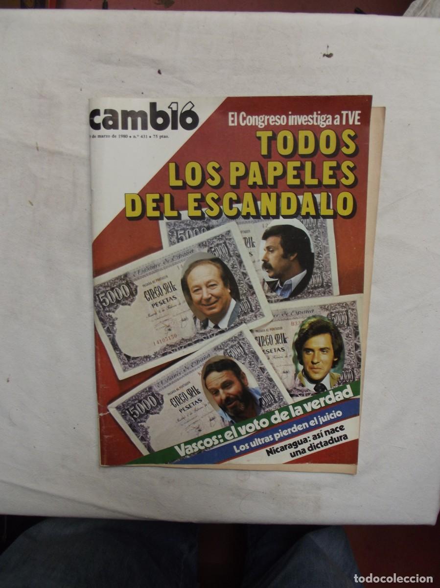 Collection Magazines and Newspapers: REVISTA CAMBIO 16 N&ordm; 498 MARZO DE 1980 TODOS LOS PAPELES DEL ESCANDALO