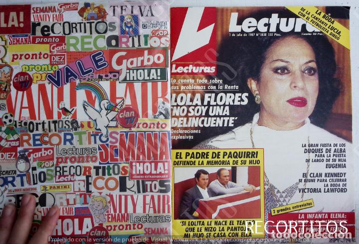 Coleccionismo de revistas y peri&oacute;dicos: recorte portada lola flores paquirri