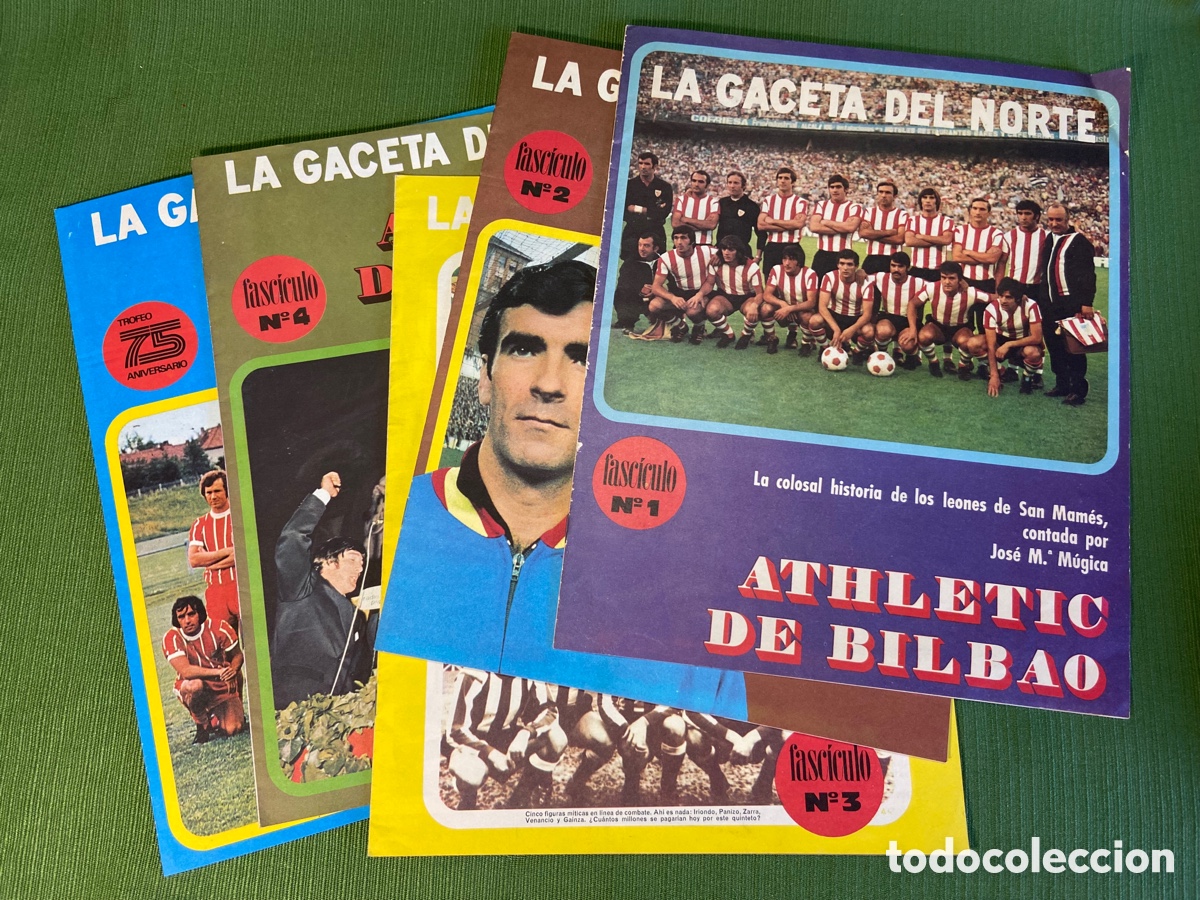 Coleccionismo de Revistas y Peri&oacute;dicos: La gaceta del norte. 4 fasc&iacute;culos + 1 , del Athletic de Bilbao.