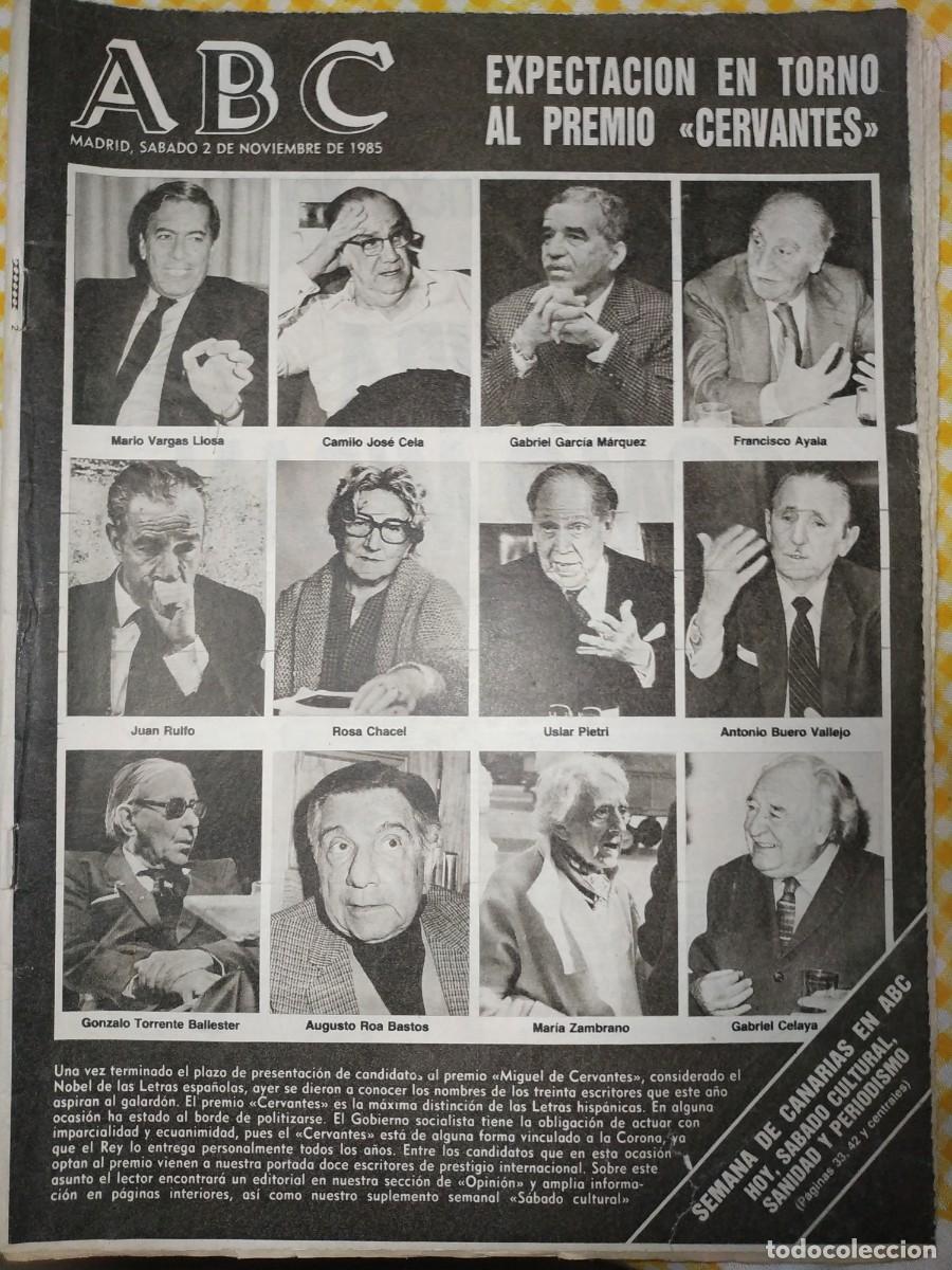 Coleccionismo de Revistas y Peri&oacute;dicos: ANTIGUO PERIODICO ABC 1985 : ROLEX - RENAULT 11 - ENMA SUAREZ - MIGUEL BOSE - SEAT TRANS