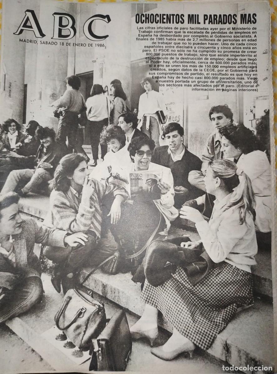 Coleccionismo de Revistas y Peri&oacute;dicos: ANTIGUO PERIODICO ABC 1986 : ALFA 75 - LOS 3 AMANTES DE AURORA - ISABELA ROSSELLINI - MADONNA