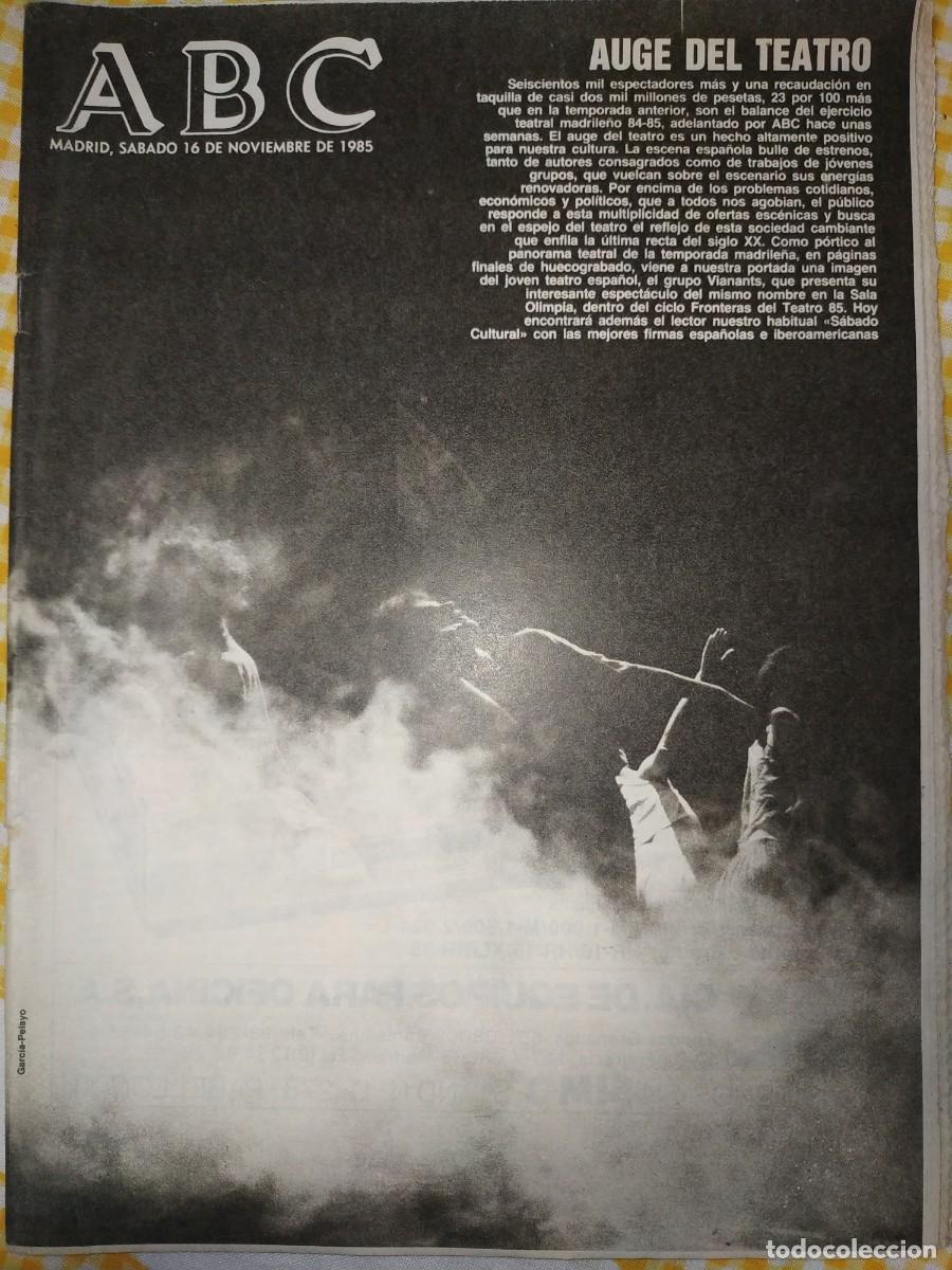 Coleccionismo de Revistas y Peri&oacute;dicos: ANTIGUO PERIODICO ABC 1985 : VOLCAN NEVADO DEL RUIZ