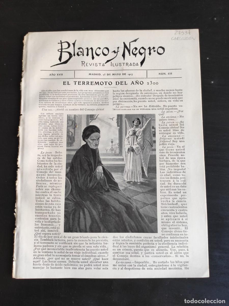 Colecionismo de Revistas e Jornais: BLANCO Y NEGRO. N&ordm; 838. A&Ntilde;O 1907. CONCURSO DE GANADOS Y MAQUINARIA. EL DUQUE DE OPORTO EN LA .. LEER