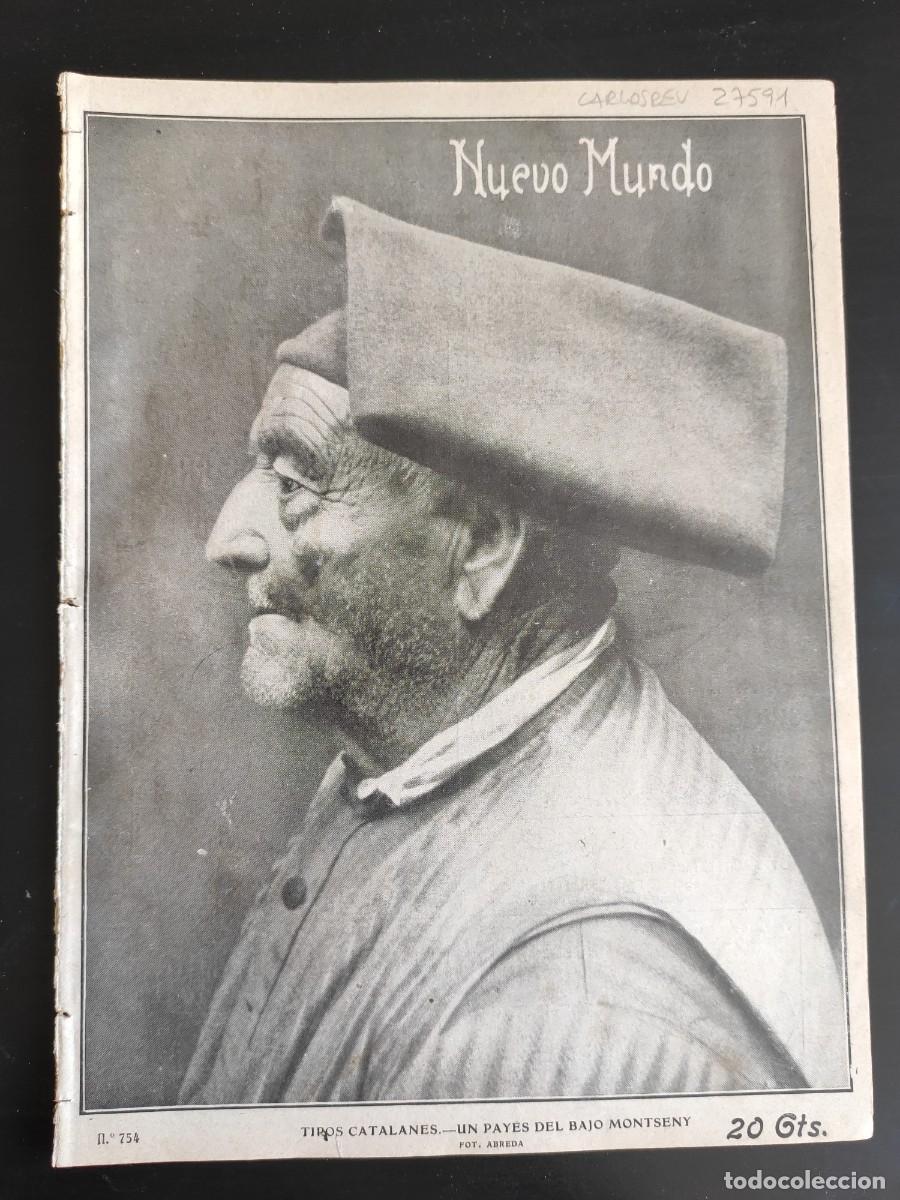 Coleccionismo de revistas y peri&oacute;dicos: NUEVO MUNDO. N&ordm; 754. A&Ntilde;O 1908. DON ALFONSO XIII EN ZARAGOZA. FIESTA EN EL PALACIO DE ITURBE. .. LEER